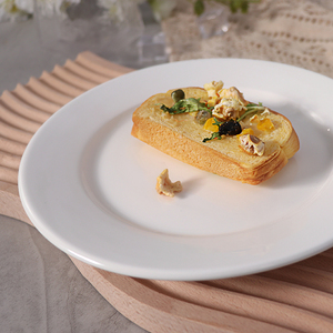 Trắng gốm Bộ đồ ăn phục vụ món ăn tùy chỉnh tấm gốm sứ tấm ăn tối cho nhà hàng gốm dịch vụ Bộ đồ ăn - Product Image 3