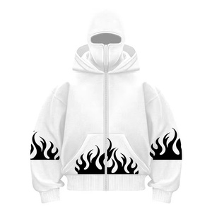 Quần Áo Nhà Sản Xuất Màu Đen Chất Lượng Tốt Bán Buôn Mùa Đông Odm Heavyweight 500G Zip Tùy Chỉnh Thiết Kế In Trống Đầy Đủ Mặt Của Nam Giới - Product Image 4