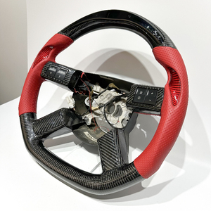 Volant de course en fibre de carbone avec LED RPM, compatible avec les anciens modèles Chrysler 300 et <span class=keywords><strong>Dodge</strong></span> - Product Image 4