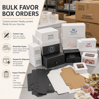 Boîtes à dragées personnalisées haut de gamme en carton rigide pour mariage, avec logo, pour invités, cadeaux de fête, en gros