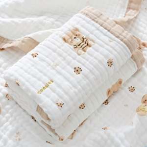 Wholesale 100% Cotton <b>Baby</b> Gauze Soft Throw <b>Blanket</b> for Kids All Seasons <b>Personalized</b> - Product Image 1