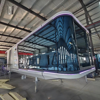 Maison préfabriquée en capsule de conception luxueuse avec système intelligent, étanche et moderne, pour villa et atelier