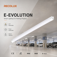 Luminaria LED Tri-Proof con CCT Seleccionable 3000K 4000K 4500K 5000K 6500K para Proyectos de Estacionamiento