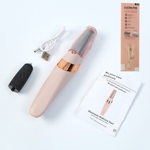 เครื่องขัดส้นเท้าไฟฟ้าแบบ USB รุ่นใหม่ ขจัดผิวหนังที่ตายแล้วอัตโนมัติ แบบชาร์จไฟได้ พร้อมหัวลูกกลิ้งถอดเปลี่ยนได้ 2 หัว - Product Image 2