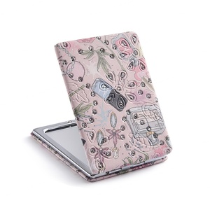 Top Sale Custom Pocket White Pink <b>Rectangle</b> Compact <b>Mirror</b> for Girls Travel Makeup <b>Mirror</b> - Product Image 5