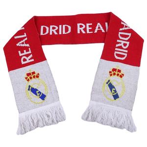 Bufanda de Fútbol Personalizada al por Mayor, Diseño Jacquard de Alta Calidad, Acrílico Tejido, Cuadrada, para Clubes Deportivos, con Borlas - Product Image 1