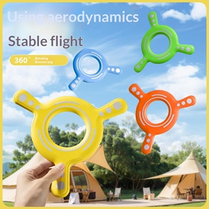 Nuevo Boomerang de Juguete para Niños de 2 a 4 Años, Apto para Padres, Deportes al Aire Libre en el Parque, Disco Volador Suave de Tres Aspas de Goma - Product Image 3