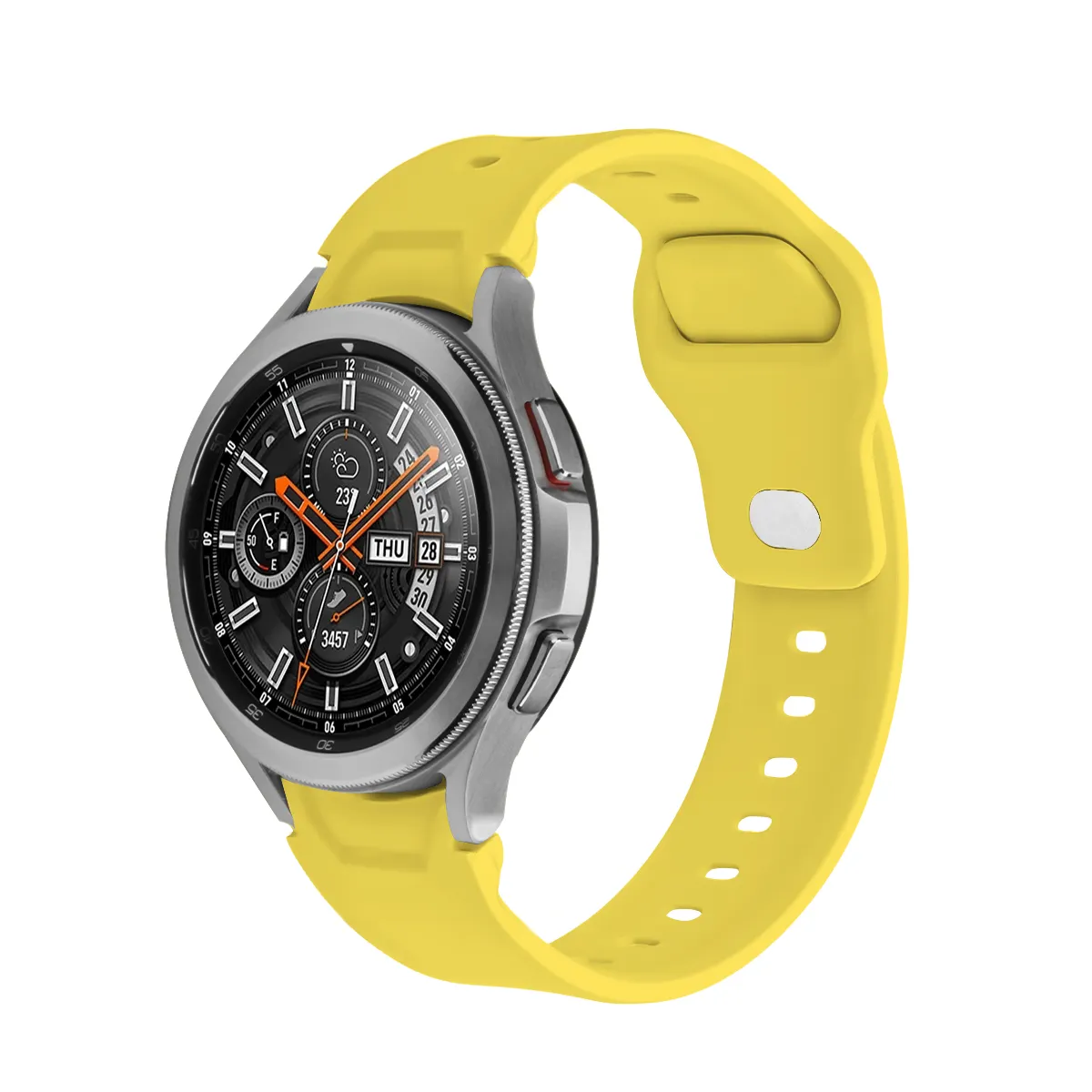 Fabrik preis Pure Color Crescent C Silikon Uhren armband für Samsung Galaxy Watch 4 40mm 44mm Classic 42mm 46mm
