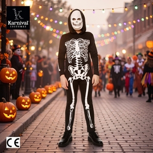 Disfraz de Halloween de esqueleto fantasma para niños, estilo cosplay de terror de TV y películas, de poliéster, venta al por mayor ODM Karnival - Product Image 1