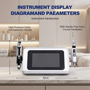 Máquina de Hidrodermoabrasión de 2 Manijas con Certificación CE para Spa y Salón, Instrumento de Cuidado de la Piel con EMS, Introducción de Nanonutrientes sin Agujas - Product Image 1