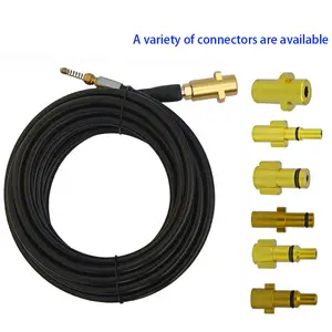 10M Sewer Drain Water Cleaning Hose Sewage Pipe Blockage Clogging Hose Cord Nozzle for Karcheri AR Lavor high pressure washer