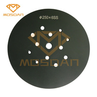 Plaque de meulage diamantée de 10 pouces avec segment de 10 longues barres minces pour EDCO Blastrac Diamatic