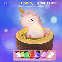 Lampe de nuit en silicone LED pour enfants, bébé, toucher doux, intensité réglable, cadeau pour la chambre d'enfant