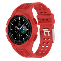 Bracelet de montre en TPU transparent avec étui pour Samsung Galaxy Watch 4 Classic 46 42 44 mm 40 mm 46 mm, bracelet de montre en silicone