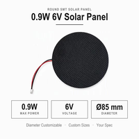 Panel Surya Sirkular Terintegrasi 0.5W 0.9W 1W 1.5W 2W Modul PV SunPower 5V 6V ETFE Kecil untuk Sensor Radiasi Surya