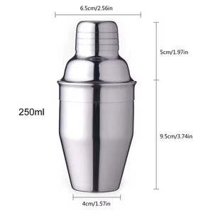 Camol 250ml Coctelera Polvo Capa Coctelera Acero inoxidable Bartender Kit <span class=keywords><strong>Bar</strong></span> Herramientas Accesorios 3 colores Opcional - Product Image 6