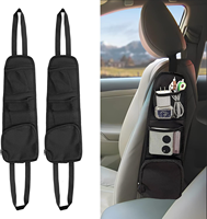 Organisateur de siège de voiture pliable avec support pour tablette - Matériel Oxford, 4 à 7 compartiments, rangement multi-poches, protection de siège pour voitures