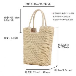 Bolso de Hombro de Gran Capacidad, Resistente al Agua, de Paja, Estilo Vintage, para Viajes de Verano a la Playa, Venta al Por Mayor - Product Image 6