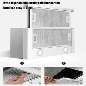 Extracteur de fumée intelligent de 600mm extracteur de fumée de cuisine sans conduit extracteur de fumée de cuisine à circulation interne - Product Image 5