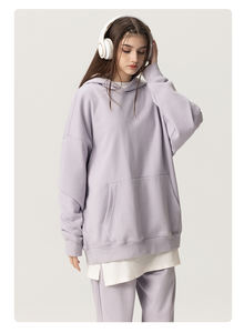 Jamais statique 2025 meilleure vente surdimensionné français éponge vêtements de sport hiver personnalisé impression vêtements vêtements hommes pull à capuche - Product Image 2