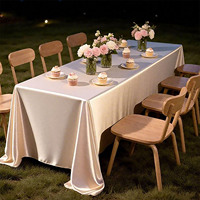 Nappe de luxe légère haut de gamme 2025, nouvelle collection, carrée, tissée, moderne, en satin doré, pour table de dessert, fiançailles, extérieur, 100% polyester
