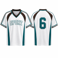 Maillot de football de rue personnalisé OEM, sublimation, coupe ample, 100 % polyester, vêtements de style football