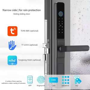 Serrure intelligente TTLOCK, <span class=keywords><strong>prix</strong></span> d'usine, OEM ODM, WiFi intelligent, BLE, empreinte digitale, étanche, acier inoxydable, aluminium, bois, serrure de porte intelligente, serrure étroite - Product Image 3