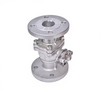 Vanne à boisseau sphérique à bride en acier inoxydable SS304 forgé haute température, personnalisable OEM, pour eau/gaz/huile, DN15-DN50, usage général