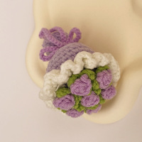 Bouquet de mini-poupées fleurs en peluche faites main au crochet – Adorables roses, tournesols blancs – Cadeaux parfaits pour mariage, couture, tissage, jouets – Idéal pour la Saint-Valentin