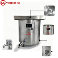 Chauffe-soupe électrique commercial en acier inoxydable 304, 50-678L |   Bouilloire à buffet avec robinet |   Température réglable |   Cuisine d'hôtel et de restaurant