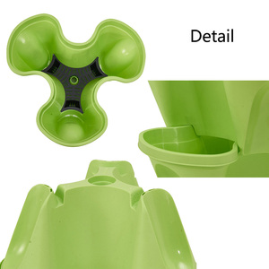Macetas apilables de plástico duradero de varios niveles de 3o 4 pétalos, macetas de verduras y hierbas de fresa, jardín Vertical <span class=keywords><strong>para</strong></span> interiores y exteriores - Product Image 6