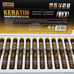 Suero Capilar Nutritivo con Keratina Orgánica y Nano Botox Alapex, Tratamiento Intensivo, Reparación con Aceite <span class=keywords><strong>de</strong></span> Argán y Colágeno, Ampolla Hidratante - Product Image 3