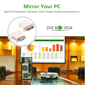 Vcom HD 1080P DVI Nam Để VGA Nữ Adapter DVI-I 24 + 5 Pin Video Hiển Thị Chuyển Đổi - Product Image 5