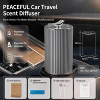 Diffuseur d'huiles essentielles intelligent sans eau NC12pro Mini, rechargeable par USB, alimenté par batterie, désodorisant pour voiture, personnalisation