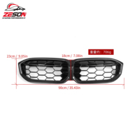 G20 LCI Vente en gros Accessoires de voiture Grille diamantée Sky Star en fibre de carbone pour BMW Série 3 G20 G28 LCI 2023 2024