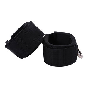 Sangles de cheville Waisfit noires épaissies, lot de deux bandes de résistance pour le fitness et l'entraînement des fessiers - Product Image 1