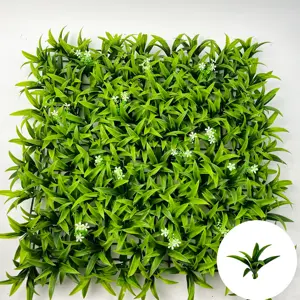 Green Plants Artificial Grass Wall Panels Home Hedge Wall Artificial Plant Plastic Vertical Green Wall For Garden Decor