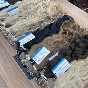 Bande dans les cheveux bande vietnamienne texture ondulée naturelle couleur piano et mélanger les couleurs prêt à expédier en stock maintenant - Product Image 5