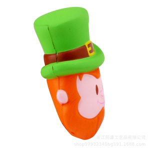 Pu Foam Slow <b>Rebound</b> Leprechaun Fidget Toy For Kids 2-4 Years Unisex Cartoon Stress Relief Decorative Figure - Product Image 3