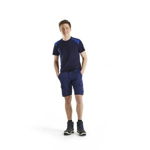 BLAKLADER-T-shirt 337910428885M Bleu marine/Bleu maïs-T-SHIRTS ET POLO DE TRAVAIL EAN 7330509604250 - Product Image 3