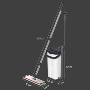 Tự động sợi nhỏ lau 360 xoay kính làm sạch tính năng kết nối vòi nước mở rộng xử lý nước bẩn tách Bộ xô - Product Image 5