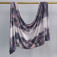 Hijab Premium Bermotif Cetak Bahan Jersey Cair, Jilbab Grosir Motif Bunga Bahan Modal Katun untuk Wanita Muslim