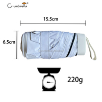 YS-5007 Parapluie manuel classique mini pliable, fabrication en usine, protection contre le soleil et la pluie, couleurs dégradées, parapluie de poche à 5 plis, anti-UV