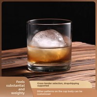 Vente en gros classique Rock Cup Restaurant Verre Eau Whisky Bière Verre à liqueur pour vin Glace pour Ball Cup