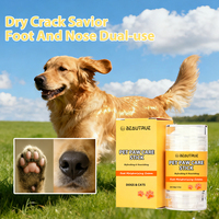 Baume Crème Naturel Personnalisable pour Pattes et Nez de Chien et Chat, Apaisant pour la Musette, Ingrédients Végétaux, Sûr à Lécher, Produits de Toilettage pour Animaux