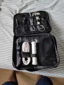 Échantillon gratuit : Organisateur d'électronique, Pochette de rangement pour câbles de voyage, Sacs organisateurs de câbles portables, Accessoires électroniques de voyage - Product Image 3