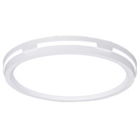 Plafonnier LED Tri-proof à Cadre Creux 3000k/4000k/6000k, Châssis en Fer, Couvercle en PP, IP40, Éclairage Intérieur pour Salon et Chambre à Coucher