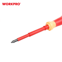 Jeu de tournevis isolés VDE WORKPRO 2,5 x 50 mm pour électriciens, tournevis à fente et Phillips
