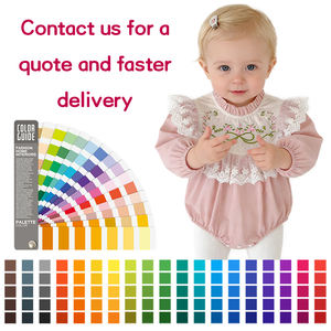 Combinaison en velours côtelé <span class=keywords><strong>pour</strong></span> bébé de 0 à 24 mois, manches longues, broderie florale, poignets à volants, body <span class=keywords><strong>pour</strong></span> bébé, tenue mignonne <span class=keywords><strong>pour</strong></span> <span class=keywords><strong>nouveau</strong></span>-<span class=keywords><strong>né</strong></span>, vêtements <span class=keywords><strong>pour</strong></span> fille - Product Image 6