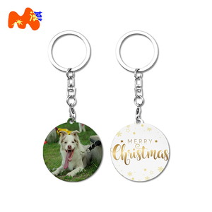 Customized Vintage Pattern Art Collection Coin Keychain Personalized Souvenirs Metal Crafts with Sublimation Blanks
